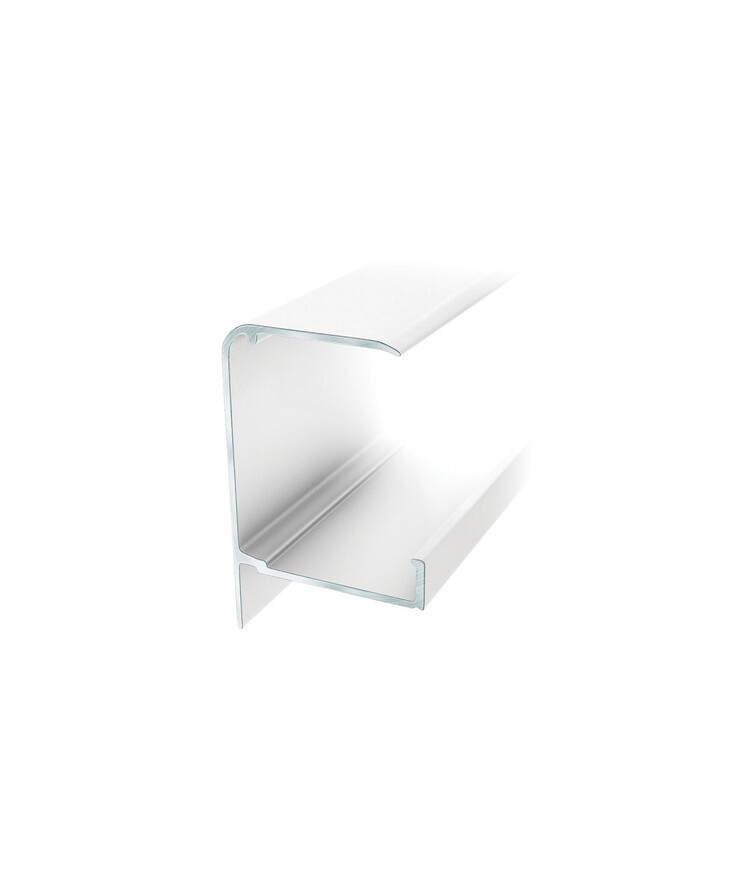 Framkantsprofil plasttak vit 10mm 3330mm