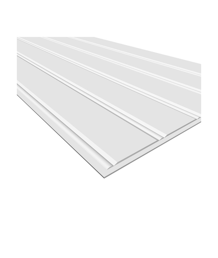 Panel regina pärlspont kombi Vit s 0502-y mdf 6x1215x405mm