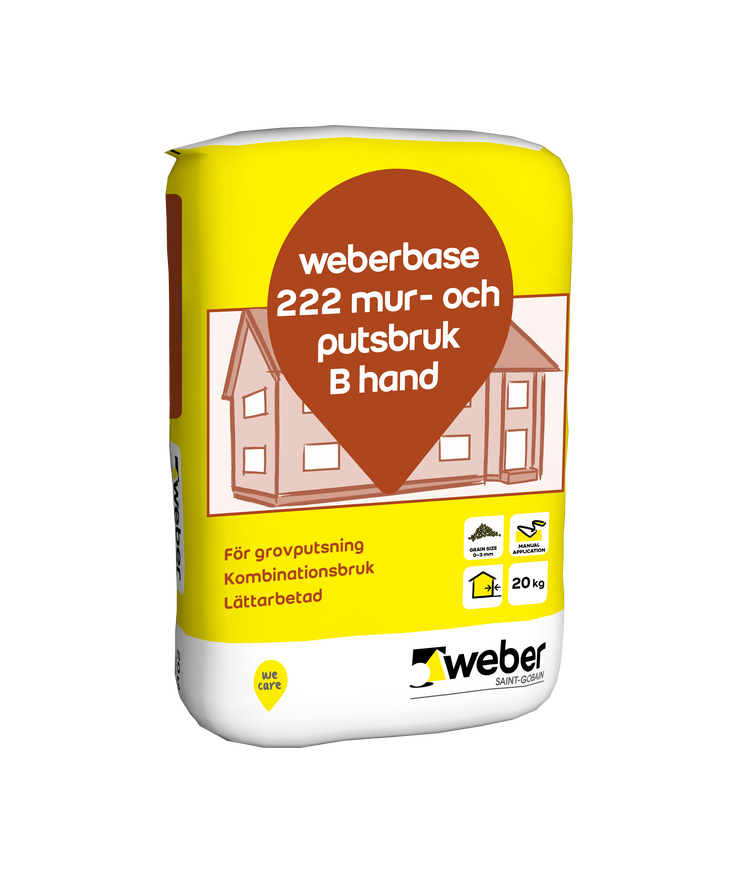 Mur&putsbruk base 222 b 20kg