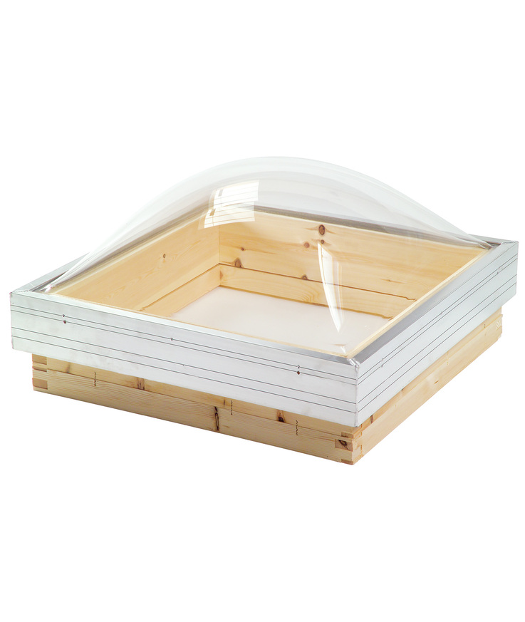 Takljuskupol 2-skikt klar 1000x1000mm