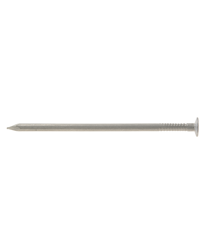 Aluminiumspik vitbetad rund Flat 3x75mm 250st