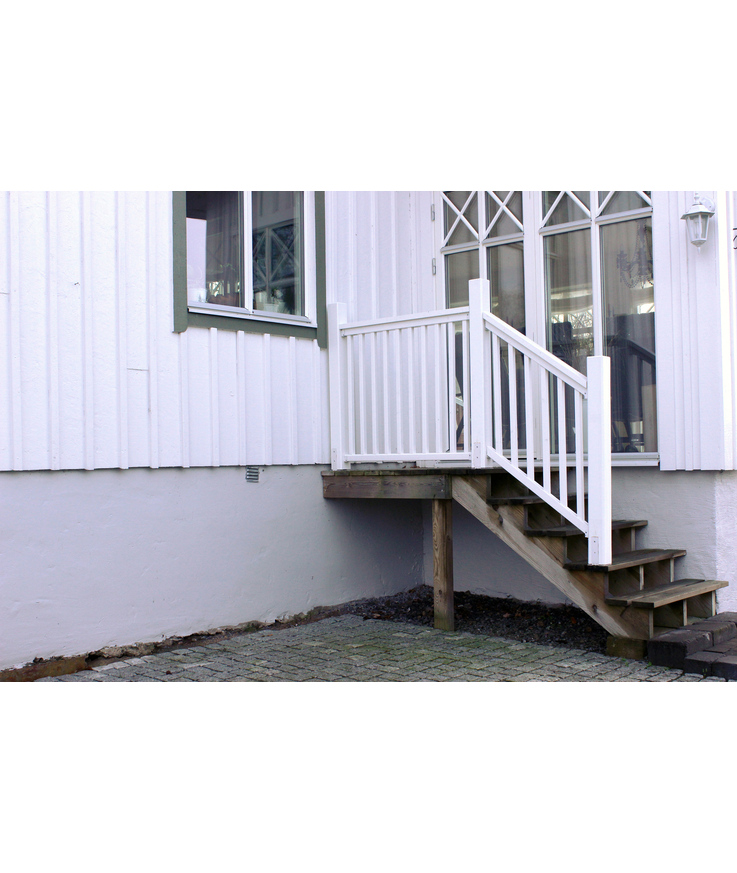 Altanräcke ribb vit 120x90cm