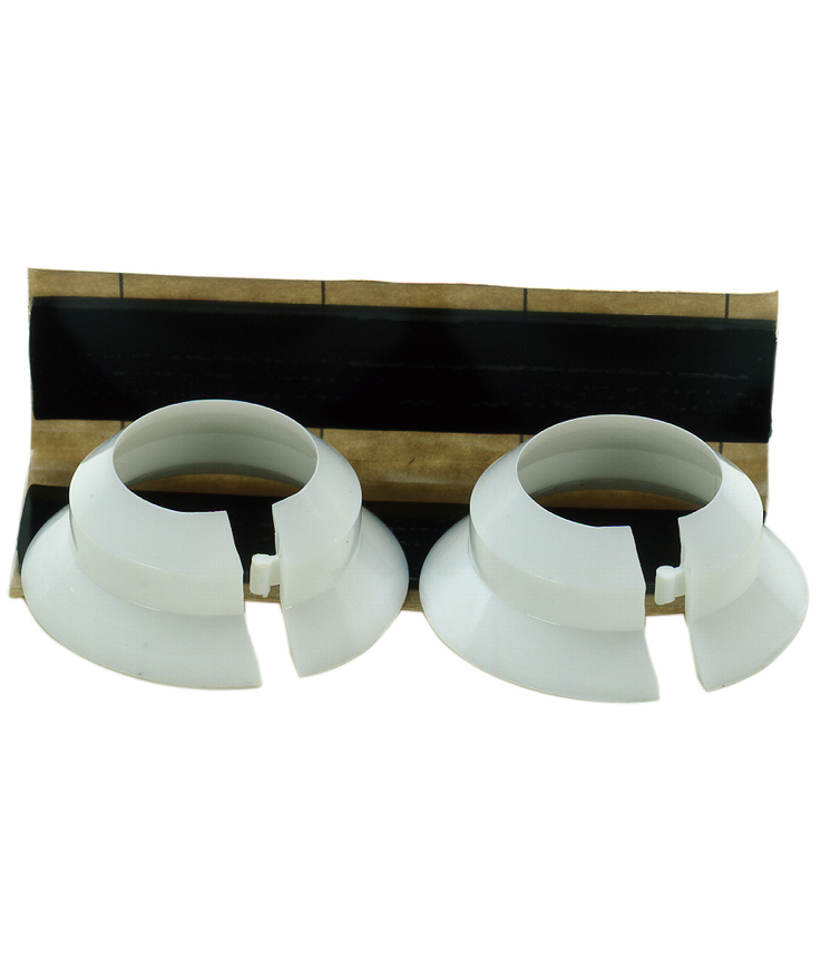 Täckbricka med tätning 18 vit För rör 18-19.8mm 2pack
