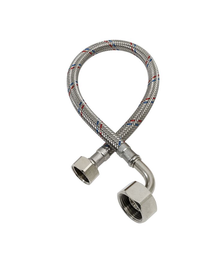 Slang ansl pex rak/vinkel rf Omflät dn8 g15/g20 1200mm