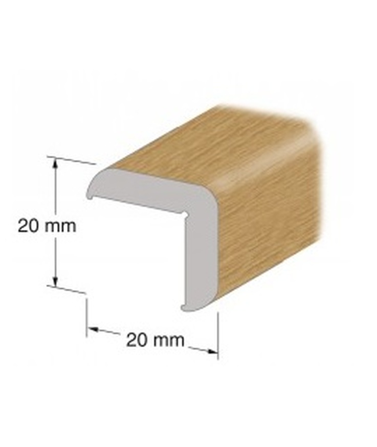 Hörnlist ek 20x20mm 250cm