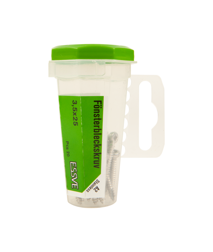 Bleckskruv a2 svart 3,5x25 utg