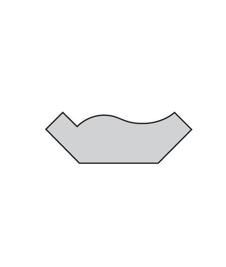 Taklist svanhals furu 15x43mm