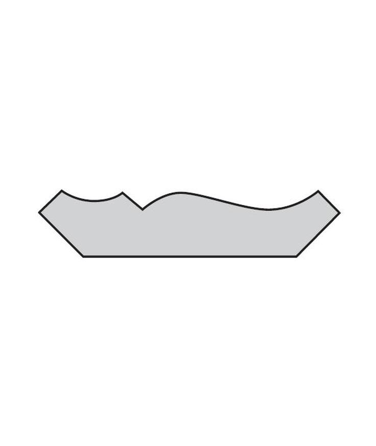 Taklist antik profil 006 vit S 0502-y 15x43x3300mm