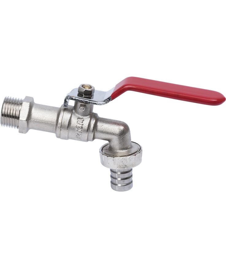 Kultappventil r15 utvändig Gäng med slangnippel sb