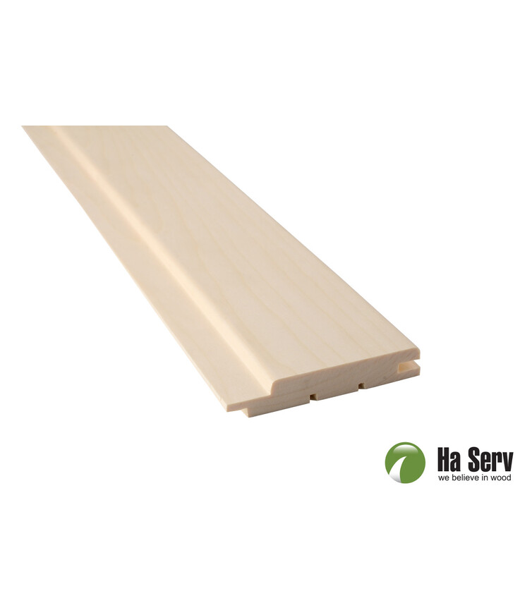 Bastupanel i asp läng 15x90mm 3m 6st