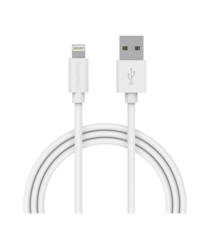 Laddkabel lightning för Iphone/ipad vit 1m
