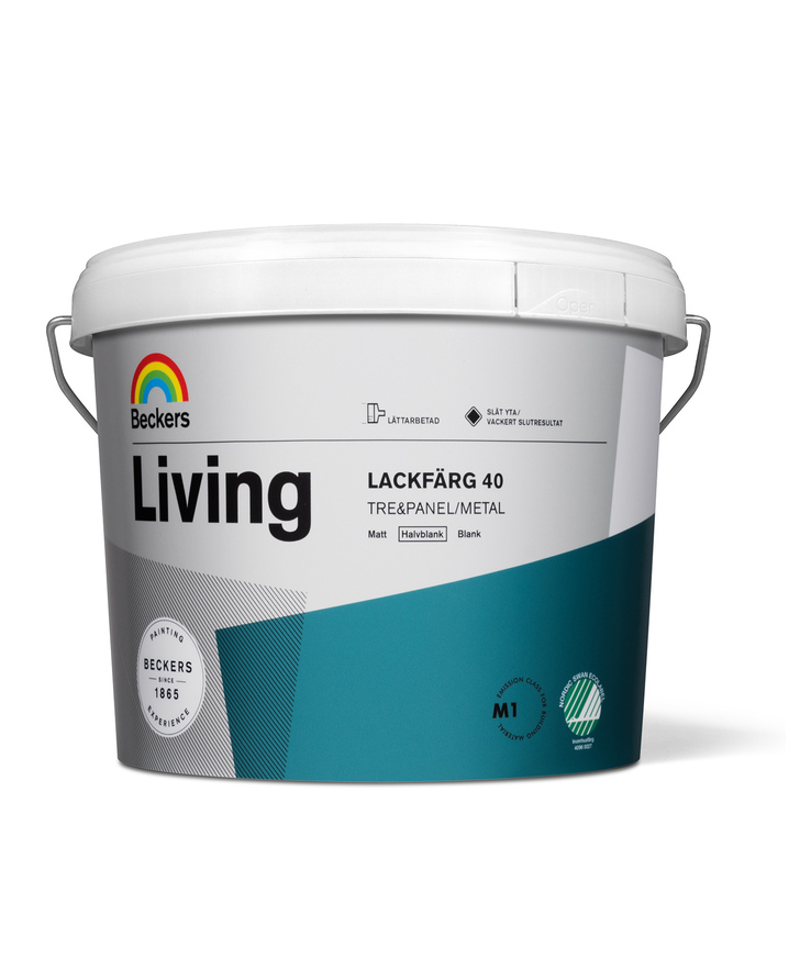Lackfärg living halvblank 1 Vit 3l