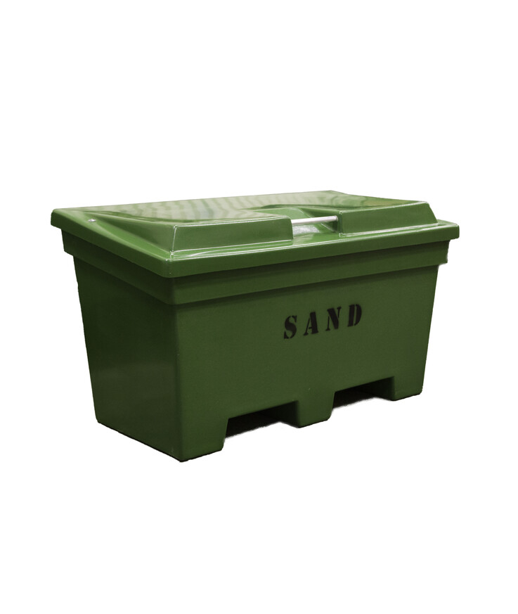 Sandlåda grön 1380x750x780mm 520l