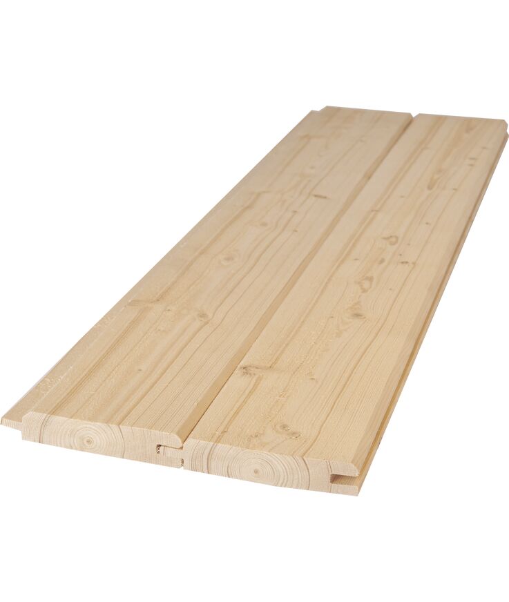 Panel dubbelfas gran 22x120x5100mm