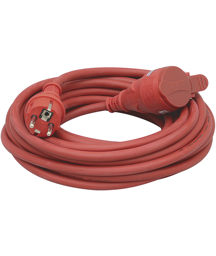 Skarvsladd h07rn-f 3g1,5 Ip44bygg-ström röd 10m