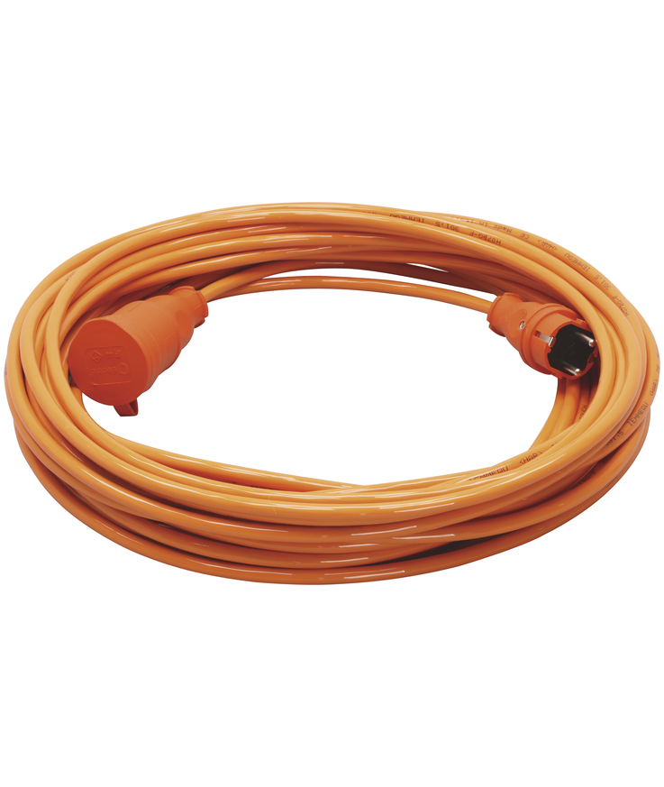 Skarvsladd bygg-ström h07bq-f 3g1,5 ip44 orange 20m