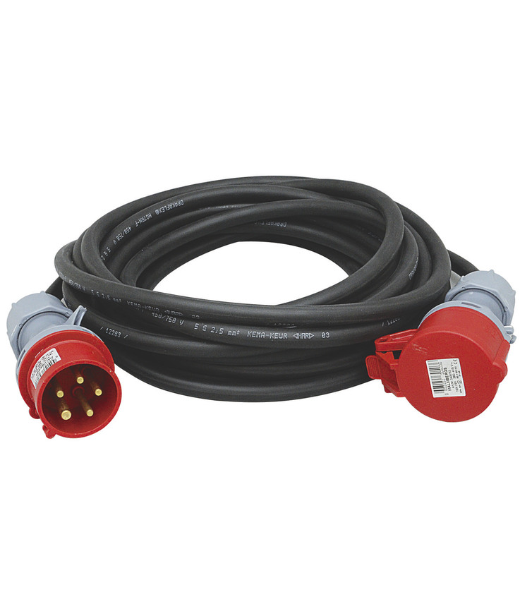Motorkabel h07rn-f 5g2,5 Ip4416a/400v bygg-ström 10m