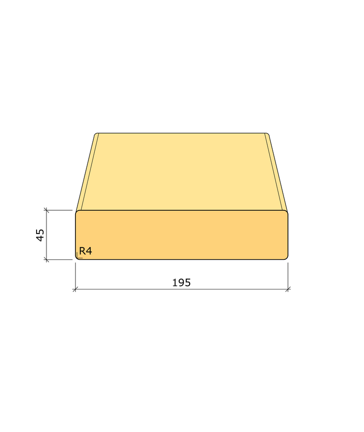 Byggregel c24 fingerskarvad Gran 45x195 8,4m