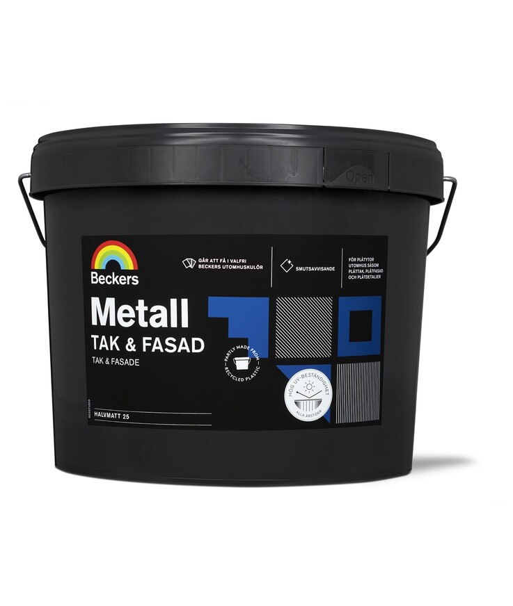 Tak&fasadfärg metall bas c 9l