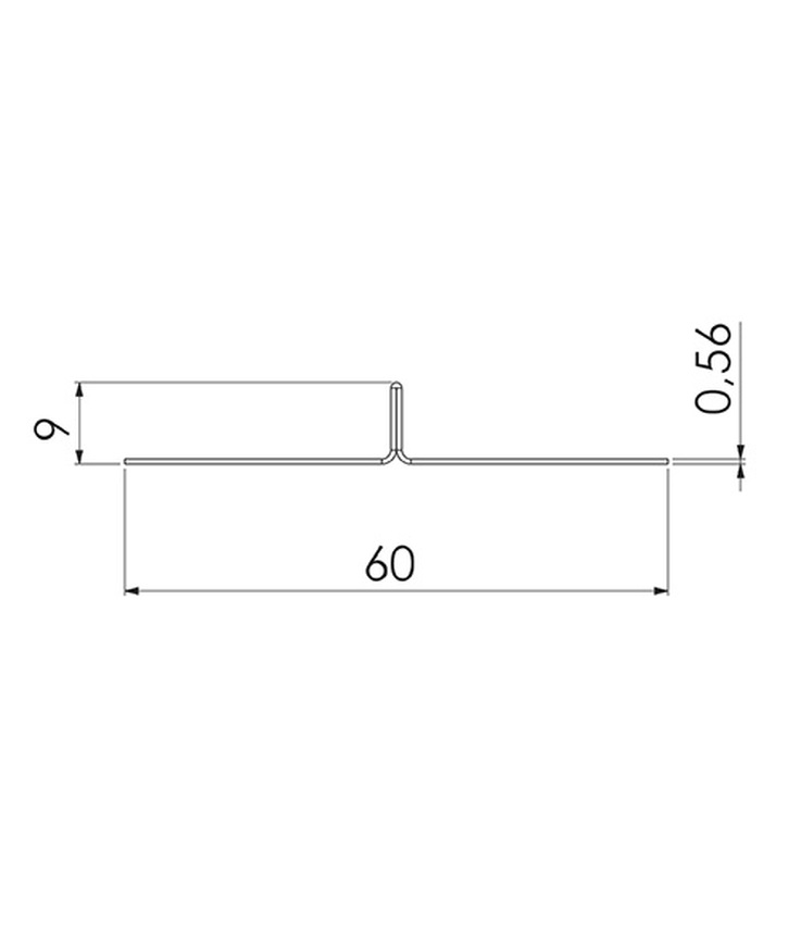 Kortling gyproc t 60/9 2400mm