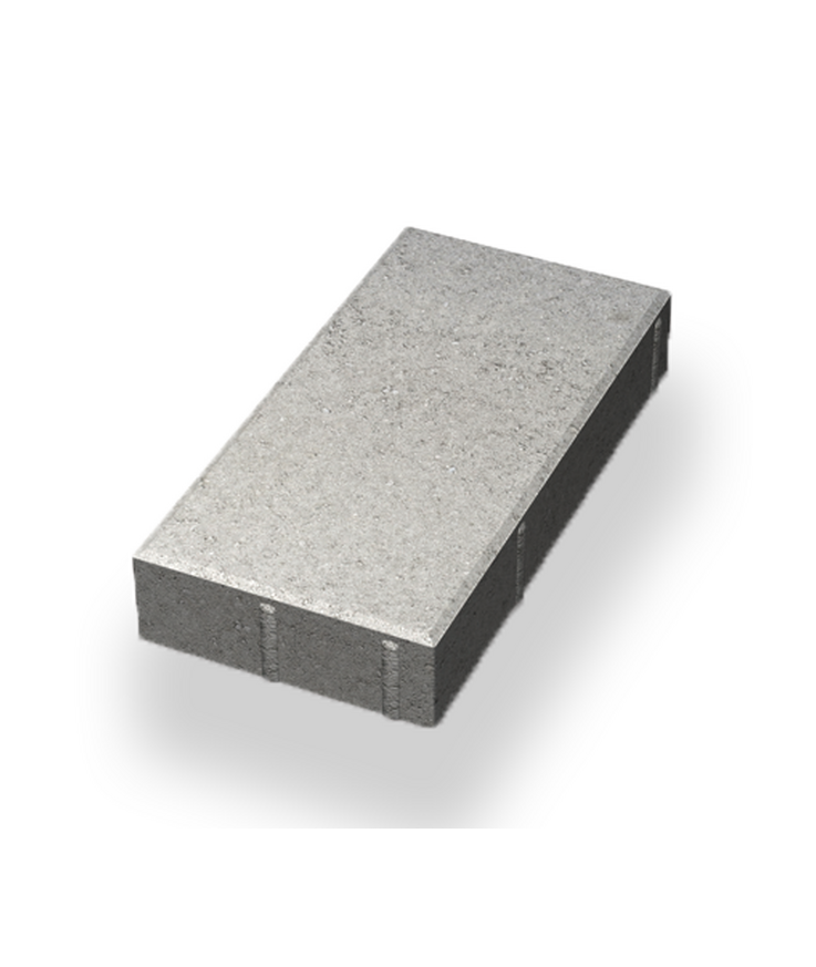 Markplatta slät fasad halv Grå 420x210x60mm