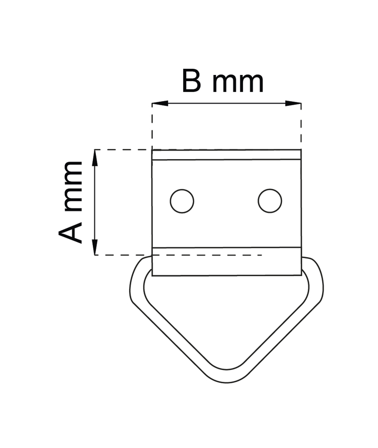 Tavelögla 593 mäss 19x19mm 10st
