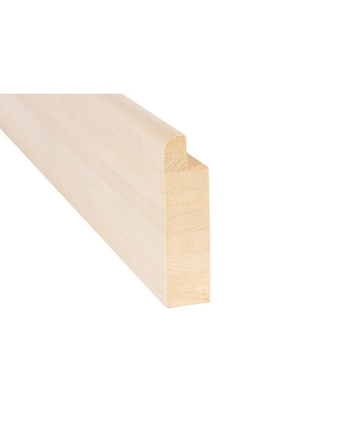 Framkant bastulav Asp 40x140x2400