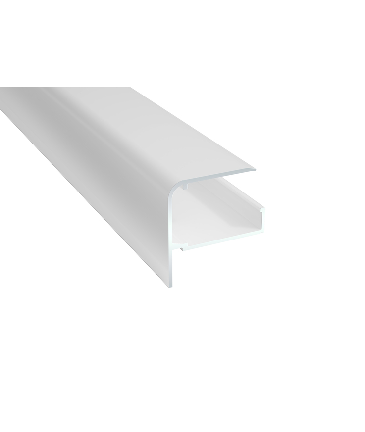 Framkantsprofil plasttak vit 10mm 3330mm