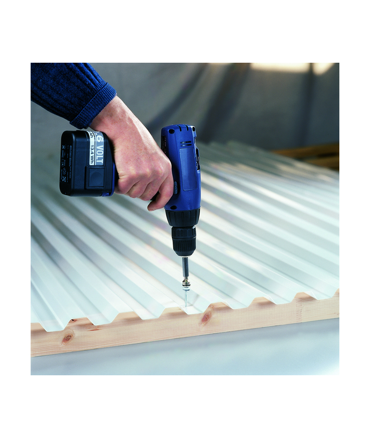 Plasttak korrugerad gop esslon 75/20 opalvit 3000x1135mm