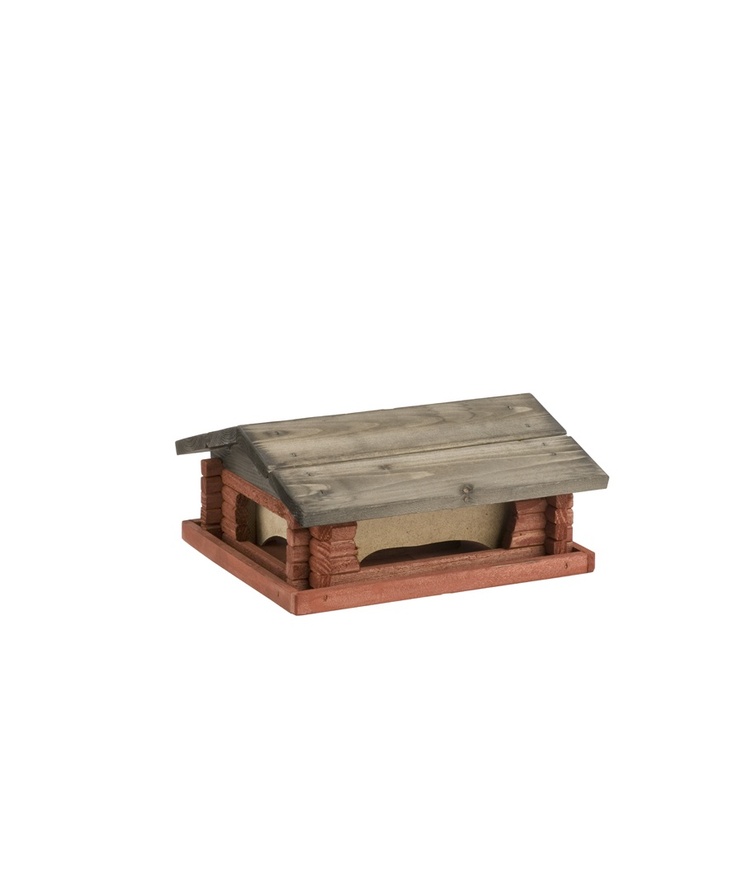 Fågelbord mellan nyby rö/sv 26x21x13cm