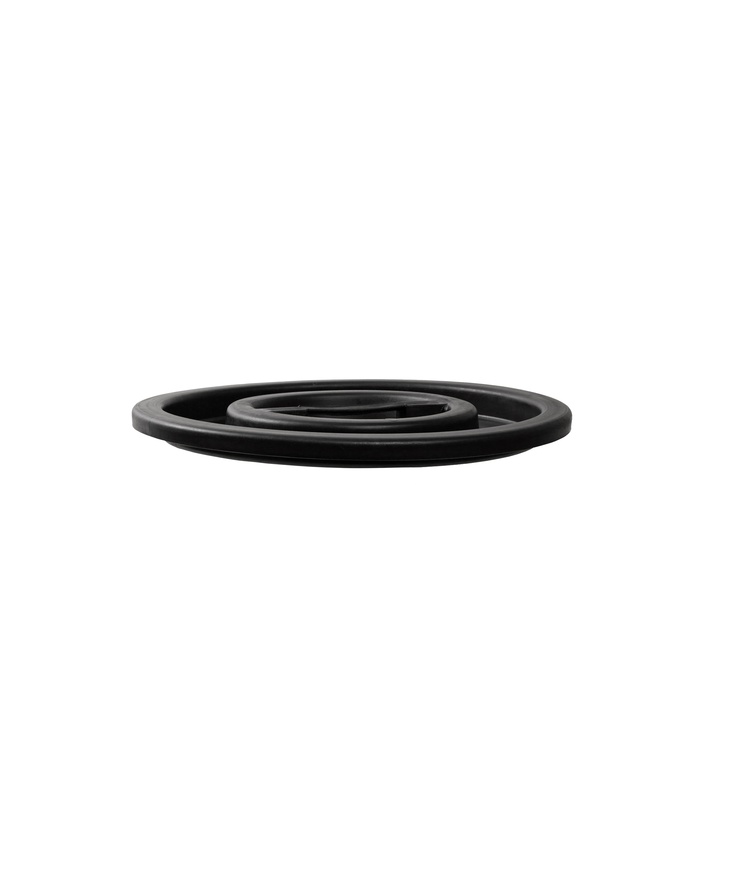 Lock till tunna nordiska plast Svart 75l