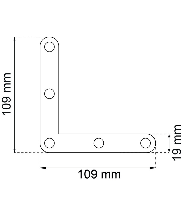 Hörnjärn 1134 efz 109x109mm
