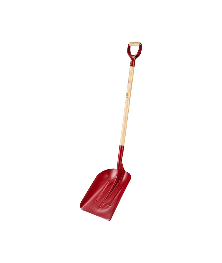 Snöskyffel classic pro fiskars Alu trä röd