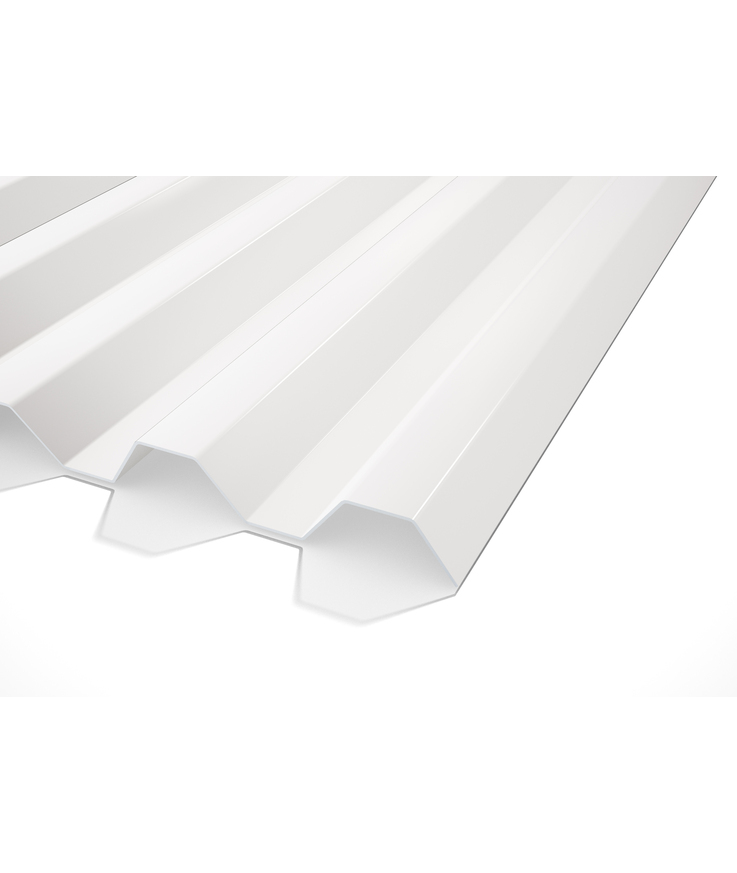 Plasttak korrugerad gop esslon 75/20 opalvit 3500x1135mm