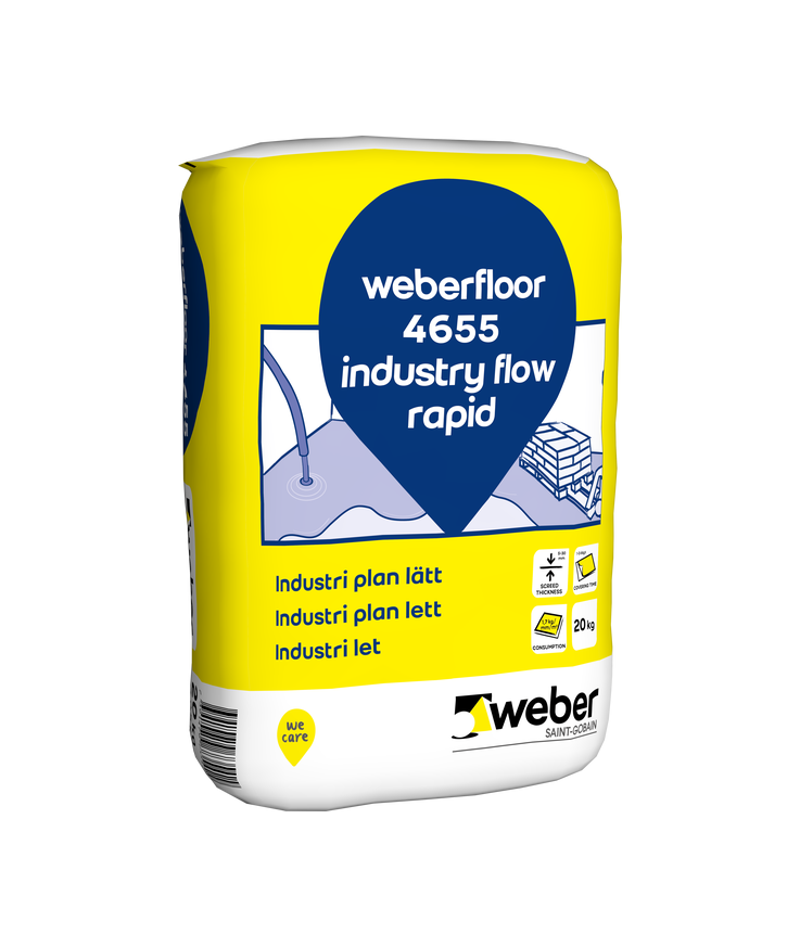 Avjämningsmassa floor 4655 Industry flow rapid 20kg