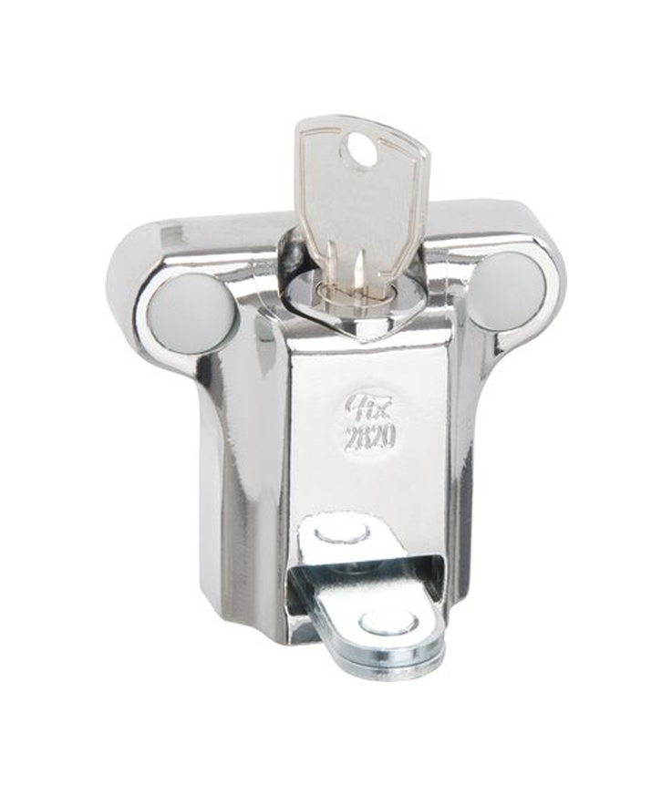 Fönsterlås assa abloy 2820 med Cylinder 2st nyckl blankkrom