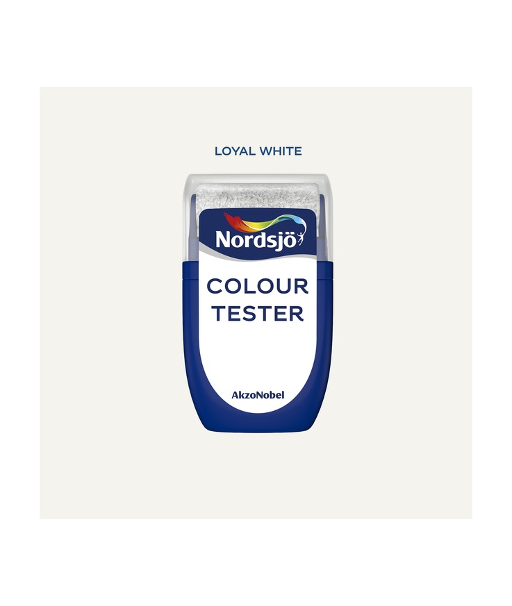 Provburk colour tester Nordsjö ih loyal white 30ml