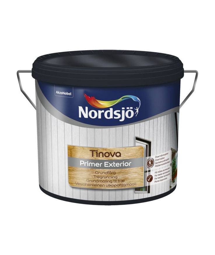 Trägrundfärg tinova primer Ext vit nordsjö utomhus