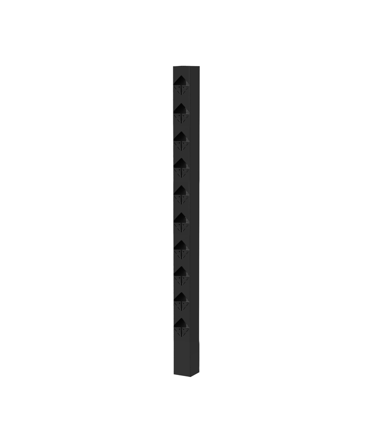 Staket öckerö mellan svart 1100mm 70x70mm