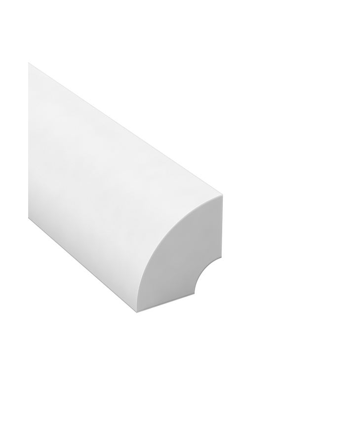 Kvartslist vit 5108 12x12mm 2500mm