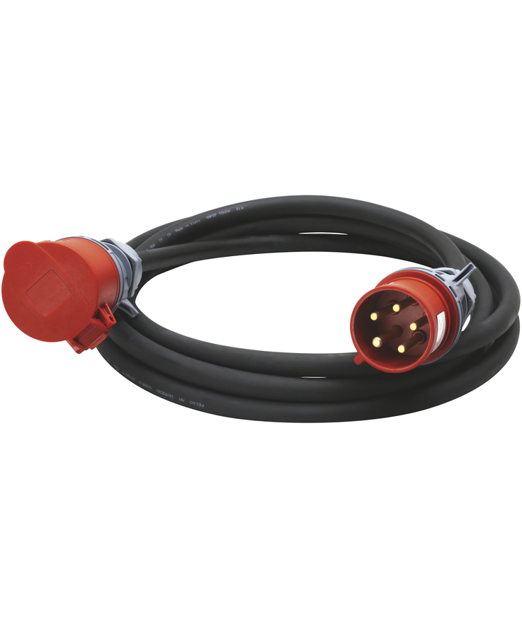Motorkabel bygg-ström h07rn-f 5g6 ip44 32a/400v 10m