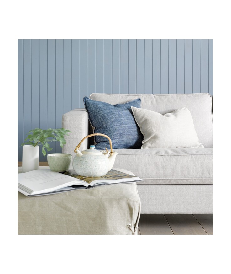 Smartpanel struktur v-fas 7 Bord denim blå 11x620x2390