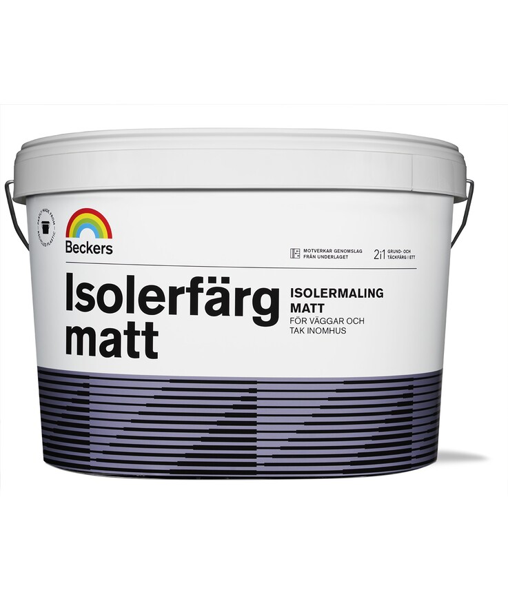 Isolerfärg matt vit 4l