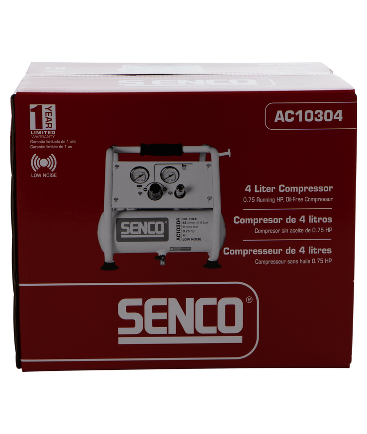 Kompressor ac10304 low noise Oljefri 9 bar 4l 103l/min