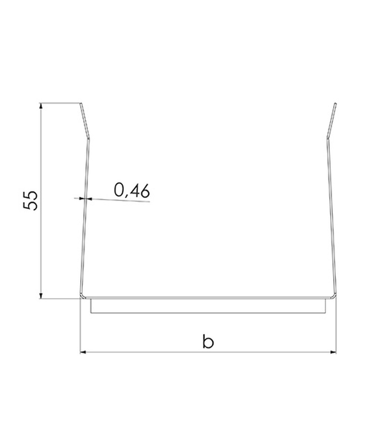 Skena standard gyproc med Polyeten skp 45/55 2500mm