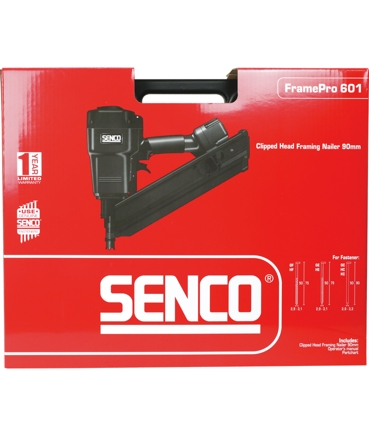 Spikpistol frame pro 601 34gr Senco luft 50-90mm