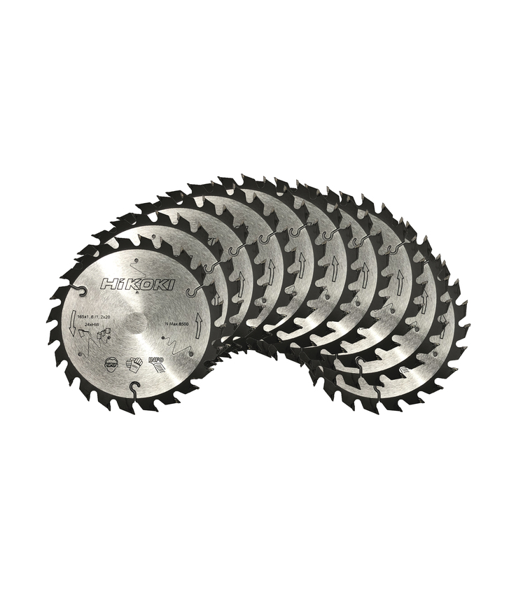 Sågklinga tct 216mm 24t 10st Hikoki 30mm hål 216x2,3mm