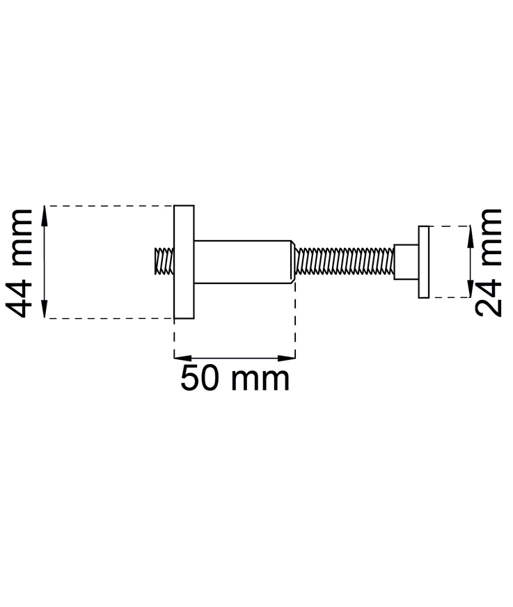 Ledstångsbeslag 953 rf M10x70mm