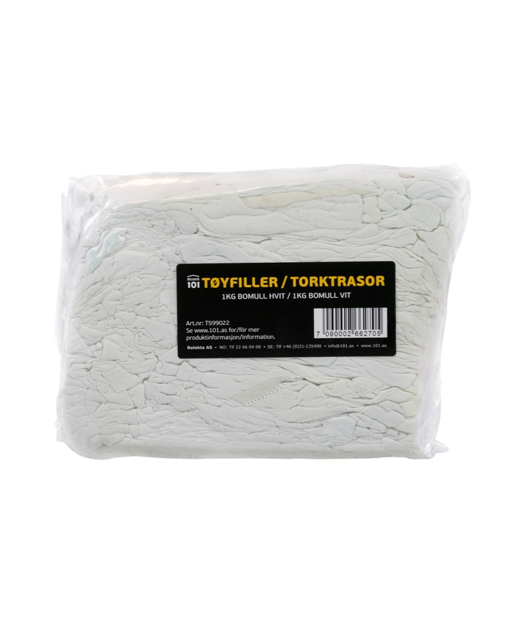 Textiltrasor 101 torktrasor Påse 1kg