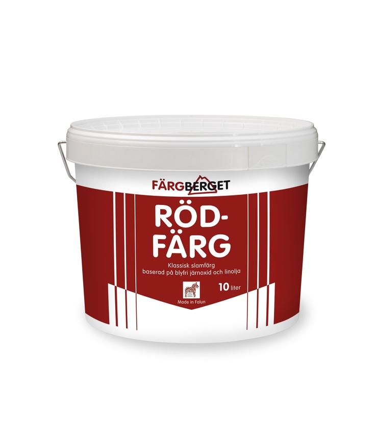 Rödfärg färgberget kokt